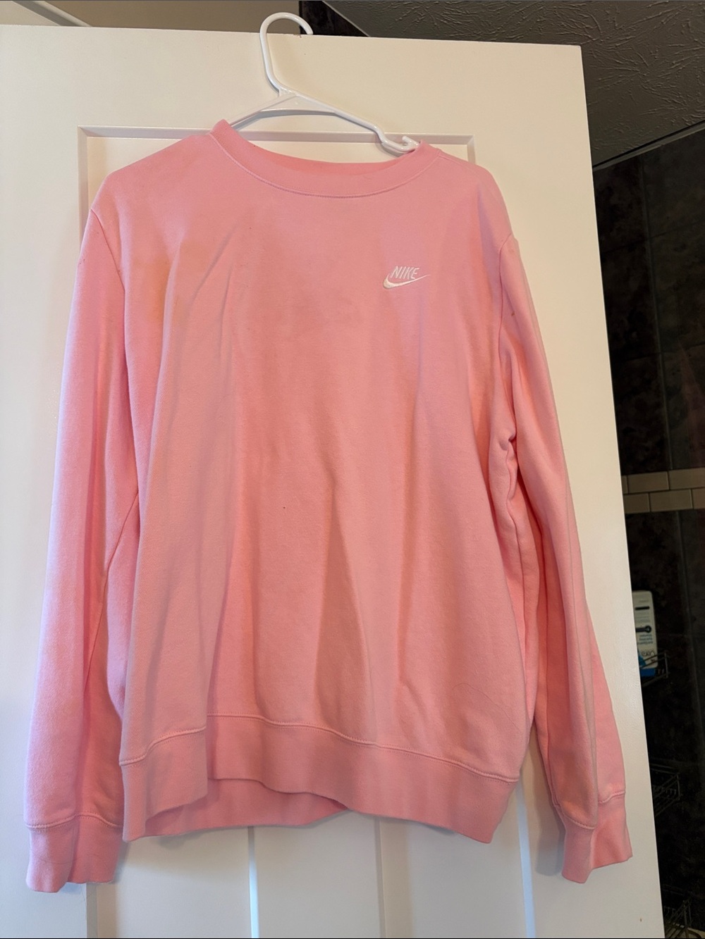 Nike Women's Pink Crewneck Sweatshirt XL